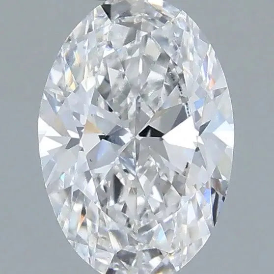 0.51ct Oval Lab Grown Diamond (Colour D, Clarity VS2, IGI Certified)