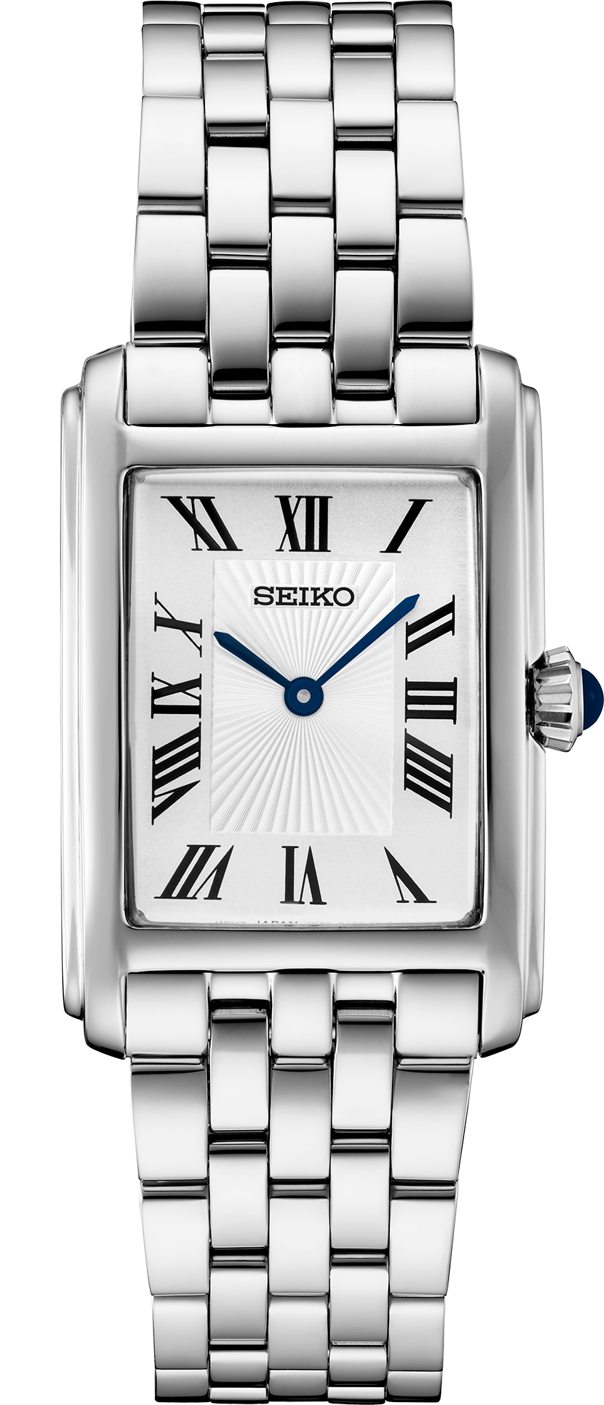 ladies dress watches silver Peugeot Women's 40x25mm Silver Bracelet Watch with Crystal Bezel
