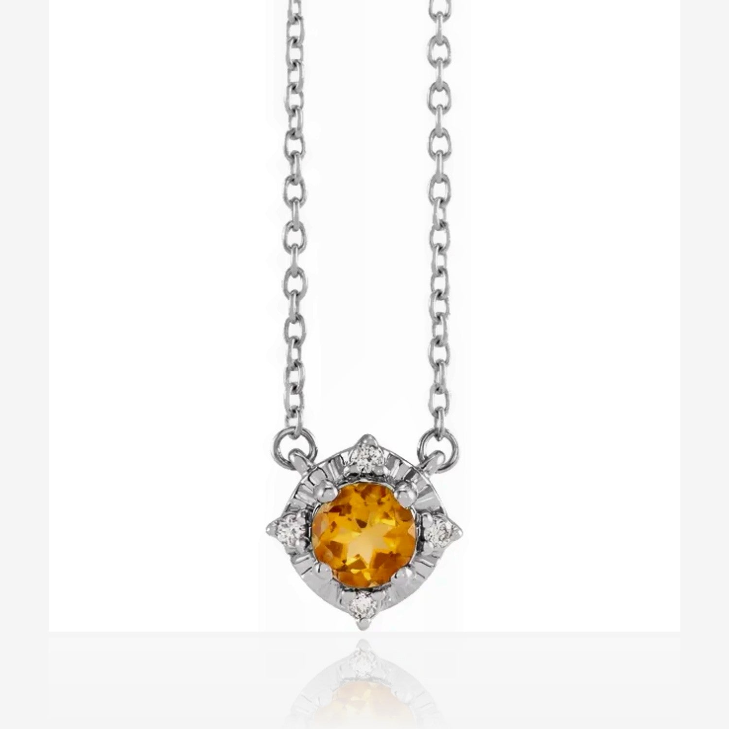 Birthstone Brilliance Color Gemstone and Diamond Pendant