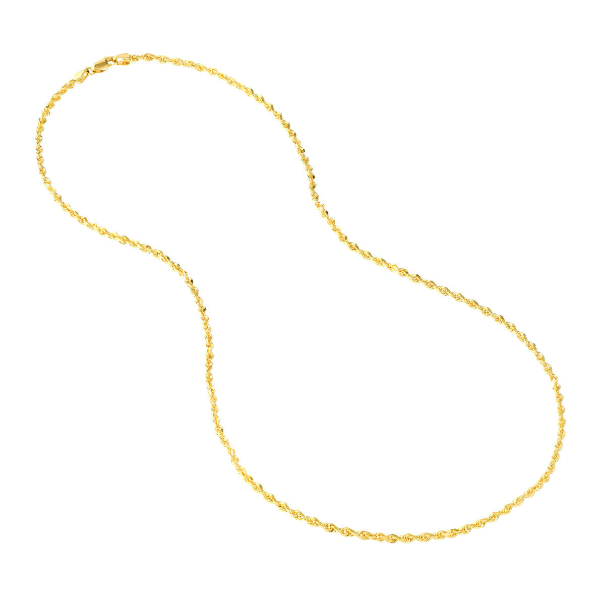 22" 10K Yellow D/C Rope Chain