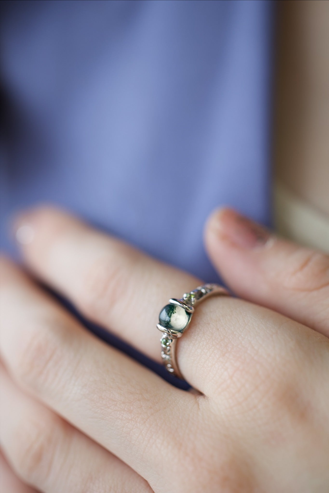 Solar System Blue Star Sapphire Band