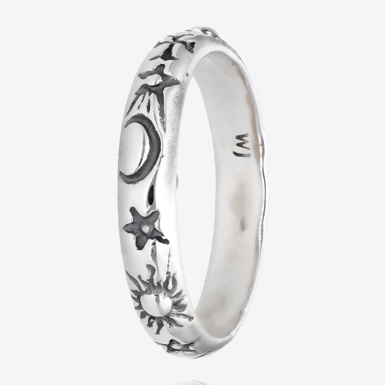 Silver Solar System Celestial Band, Narrow