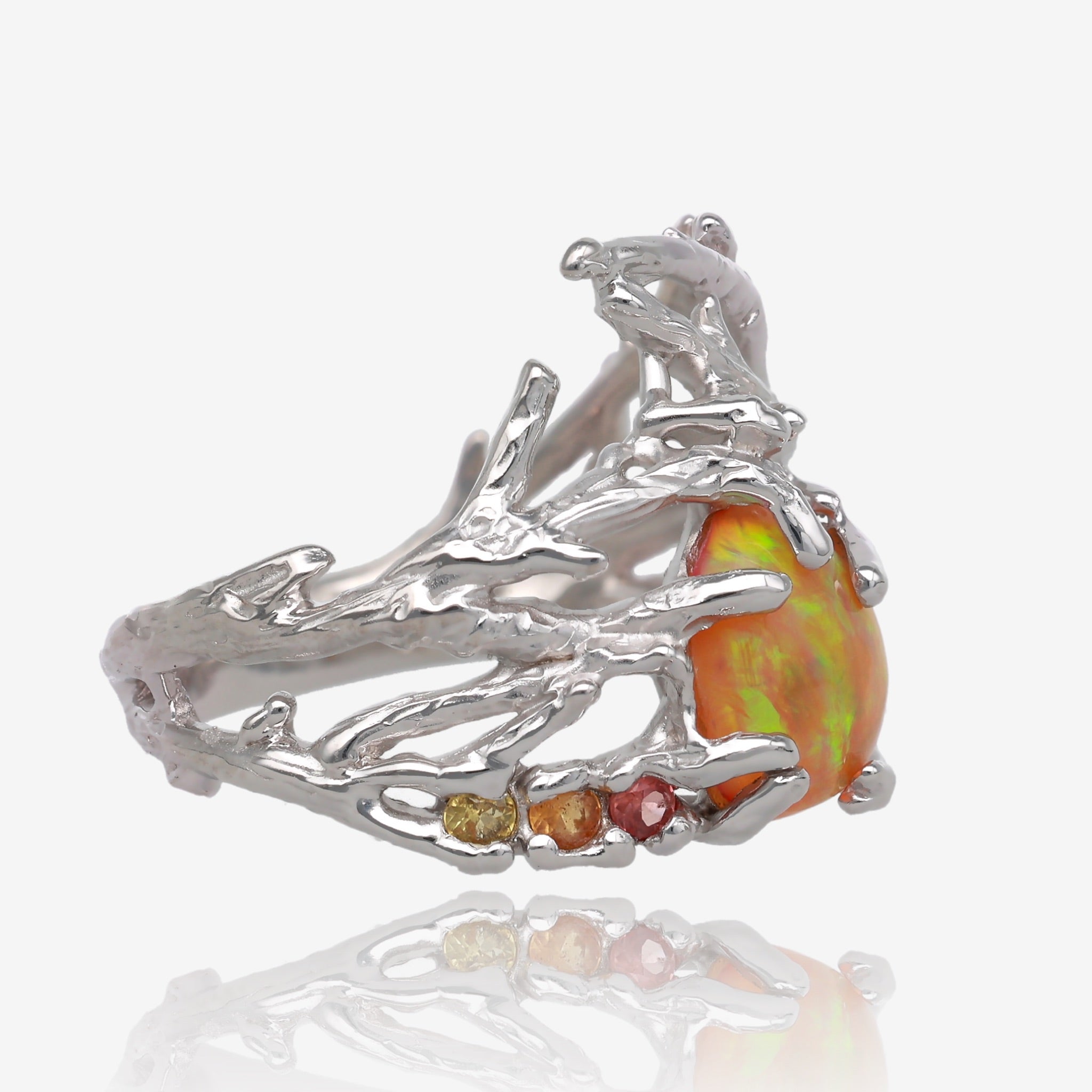 Sunshine Through the Branches Opal Ring