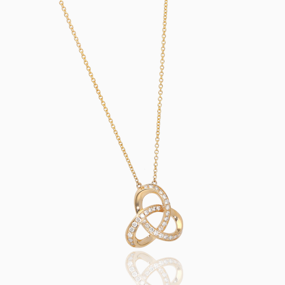Eternal Knot Diamond Necklace
