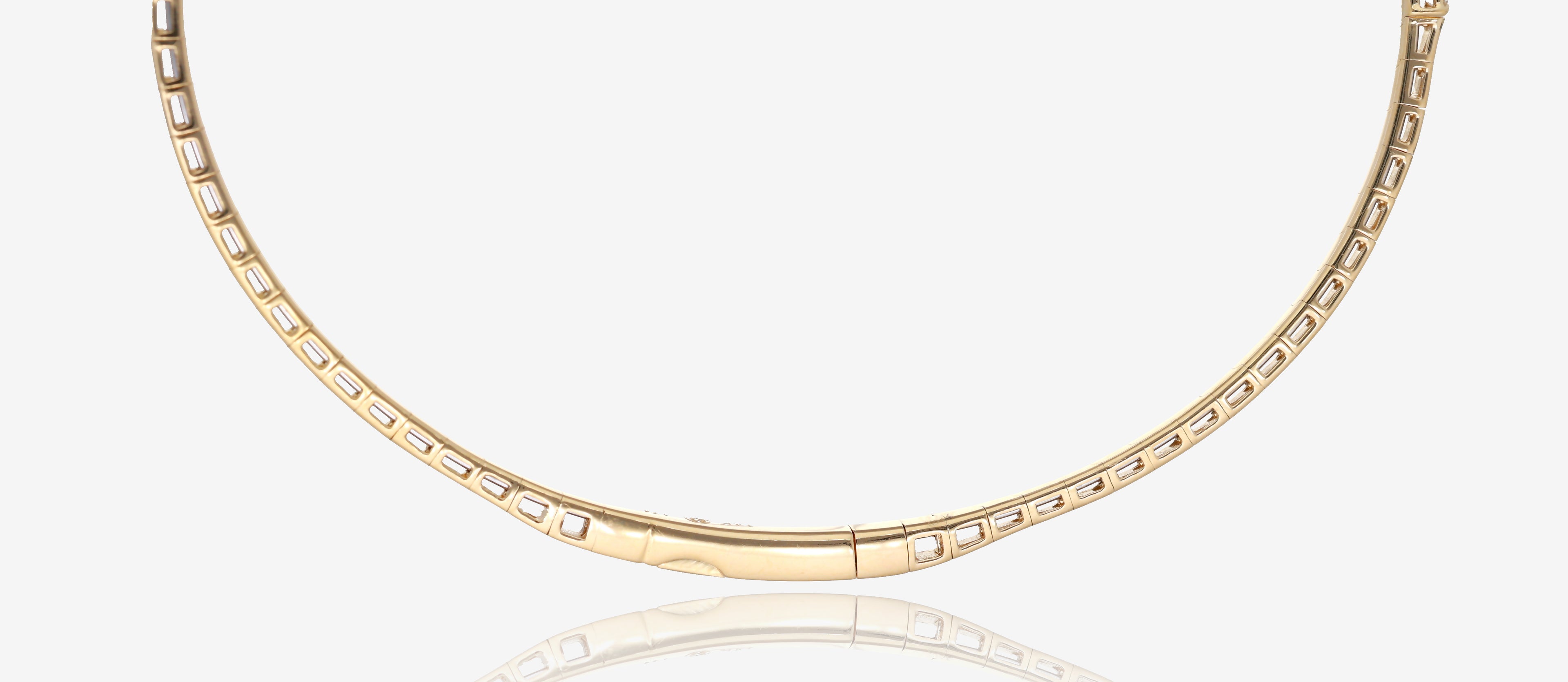 Diamond Flex Bangle in 14K Yellow Gold