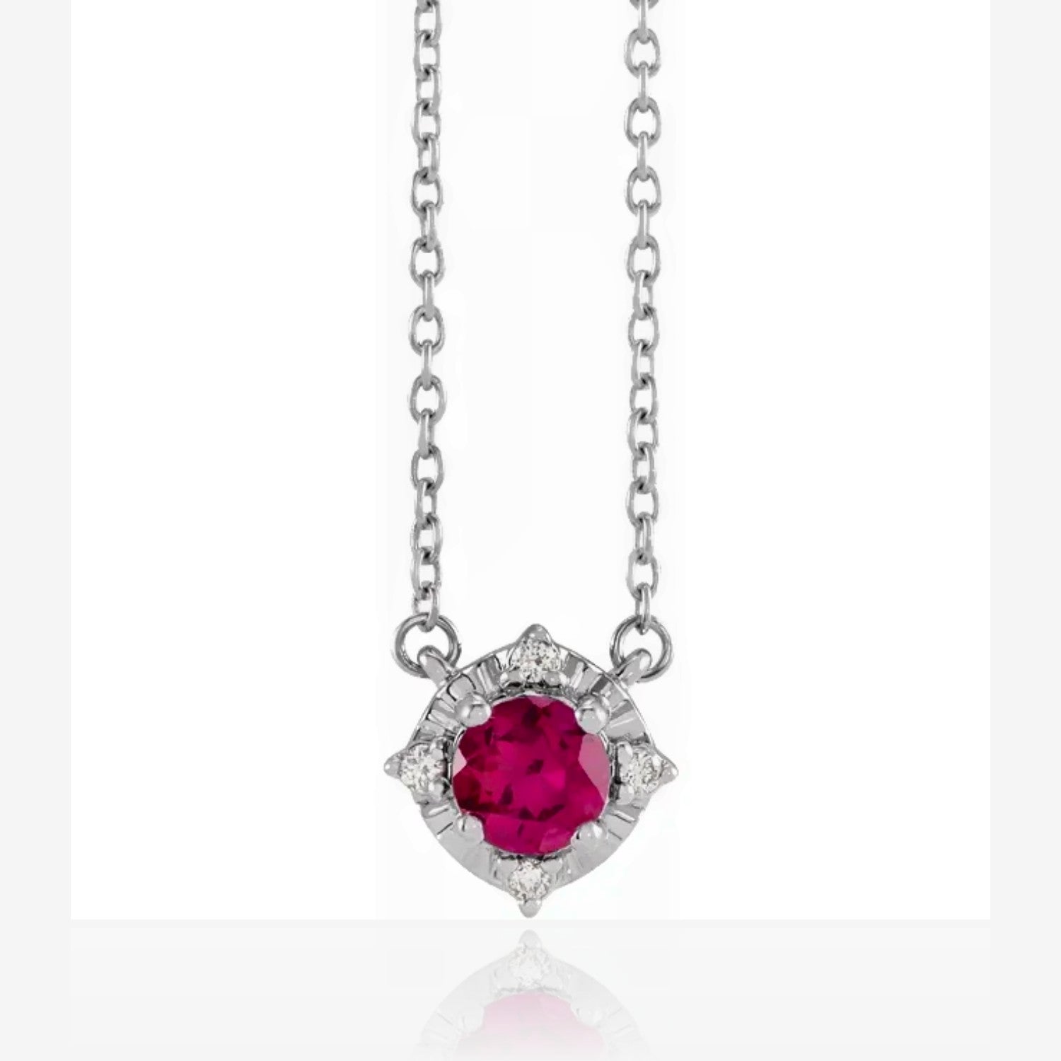 Birthstone Brilliance Color Gemstone and Diamond Pendant