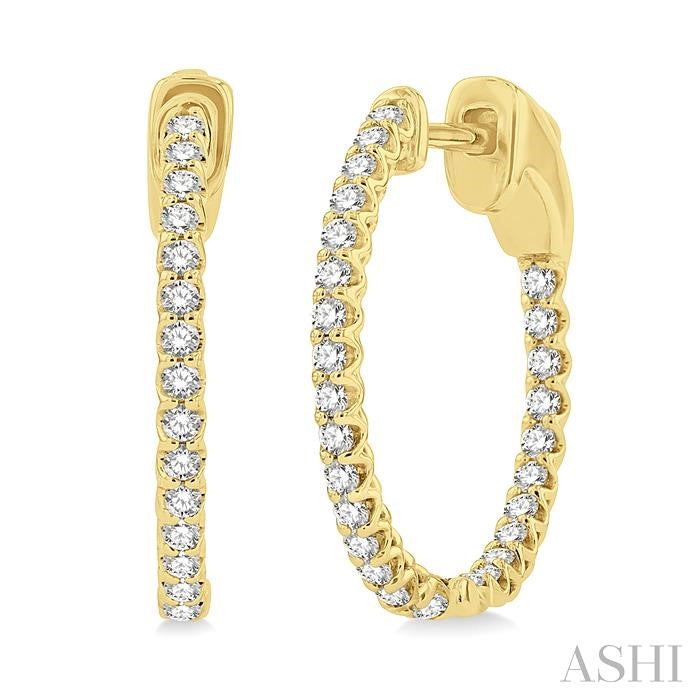 Full Glow Diamond Hoops