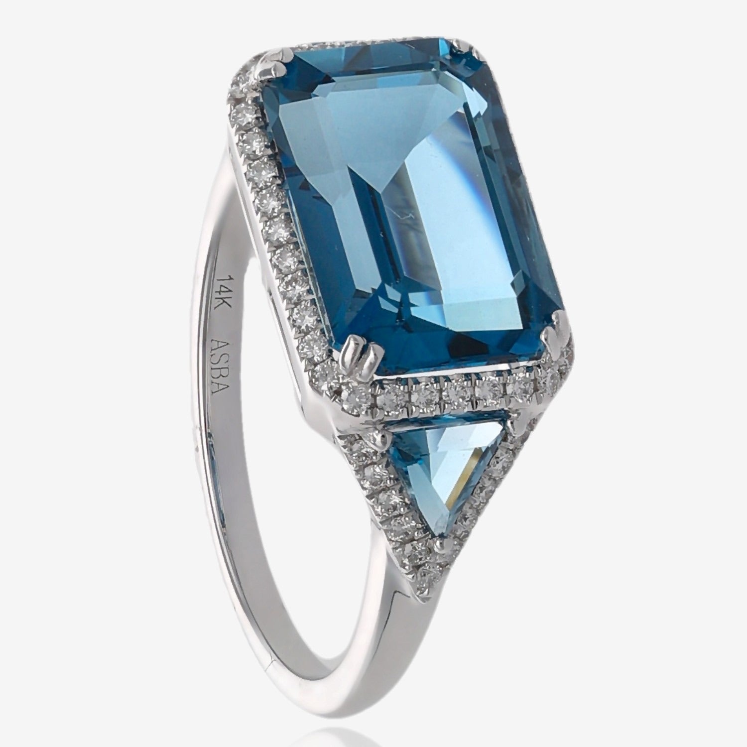 Luxe London Blue Topaz Ring