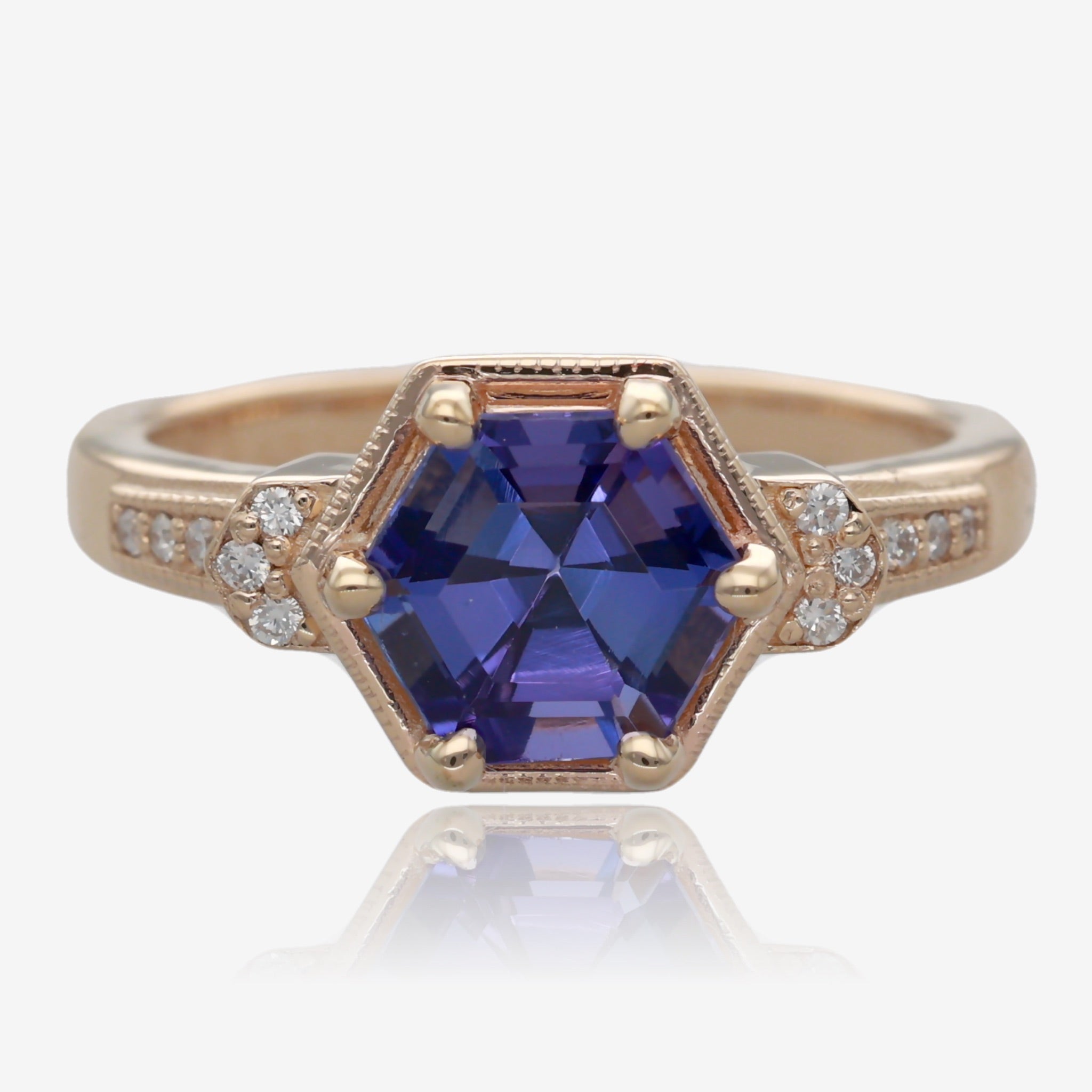 Triumphant Tanzanite and Gold Ring