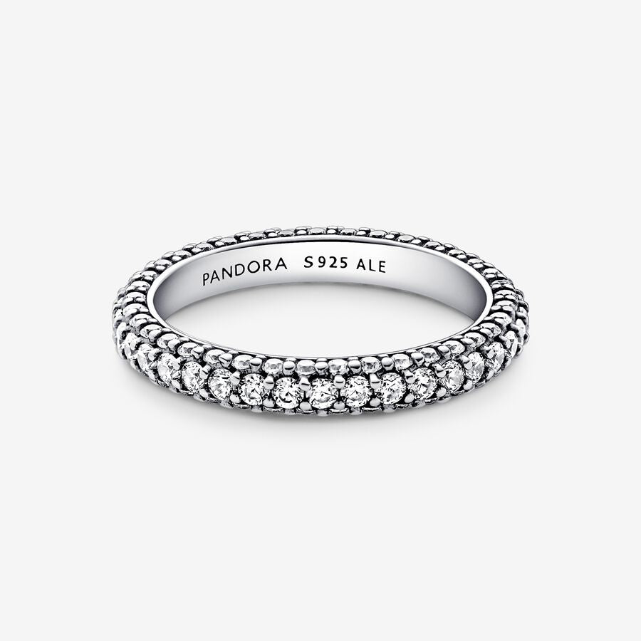 Pandora Timeless Pave Single-row Silver Ring