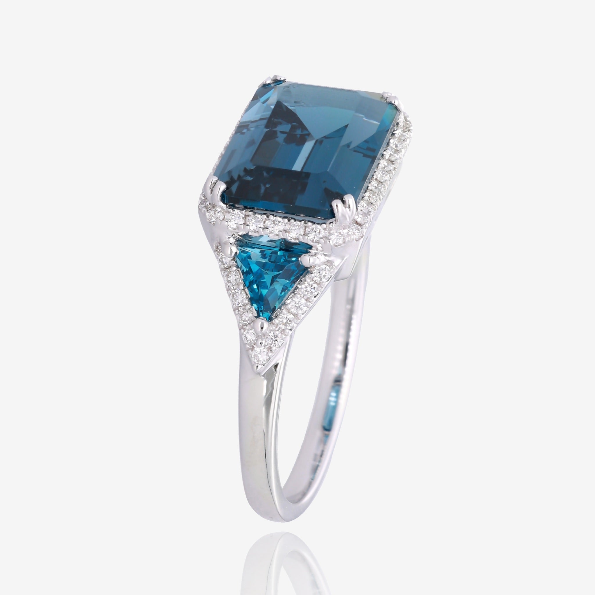 Luxe London Blue Topaz Ring