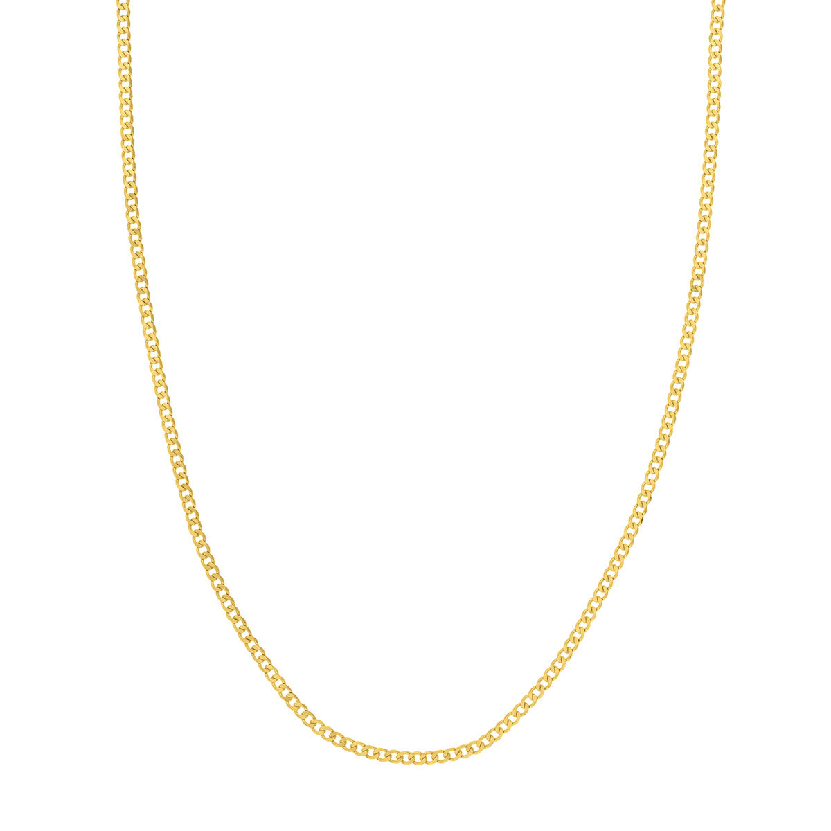 20" 14K YG 2.70mm Flat Curb Chain