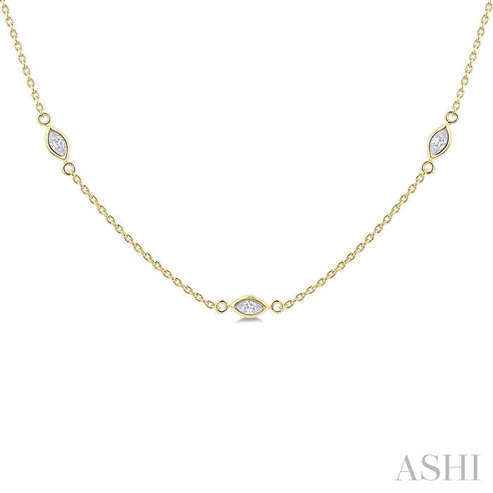 Golden Diamond Trail Necklace
