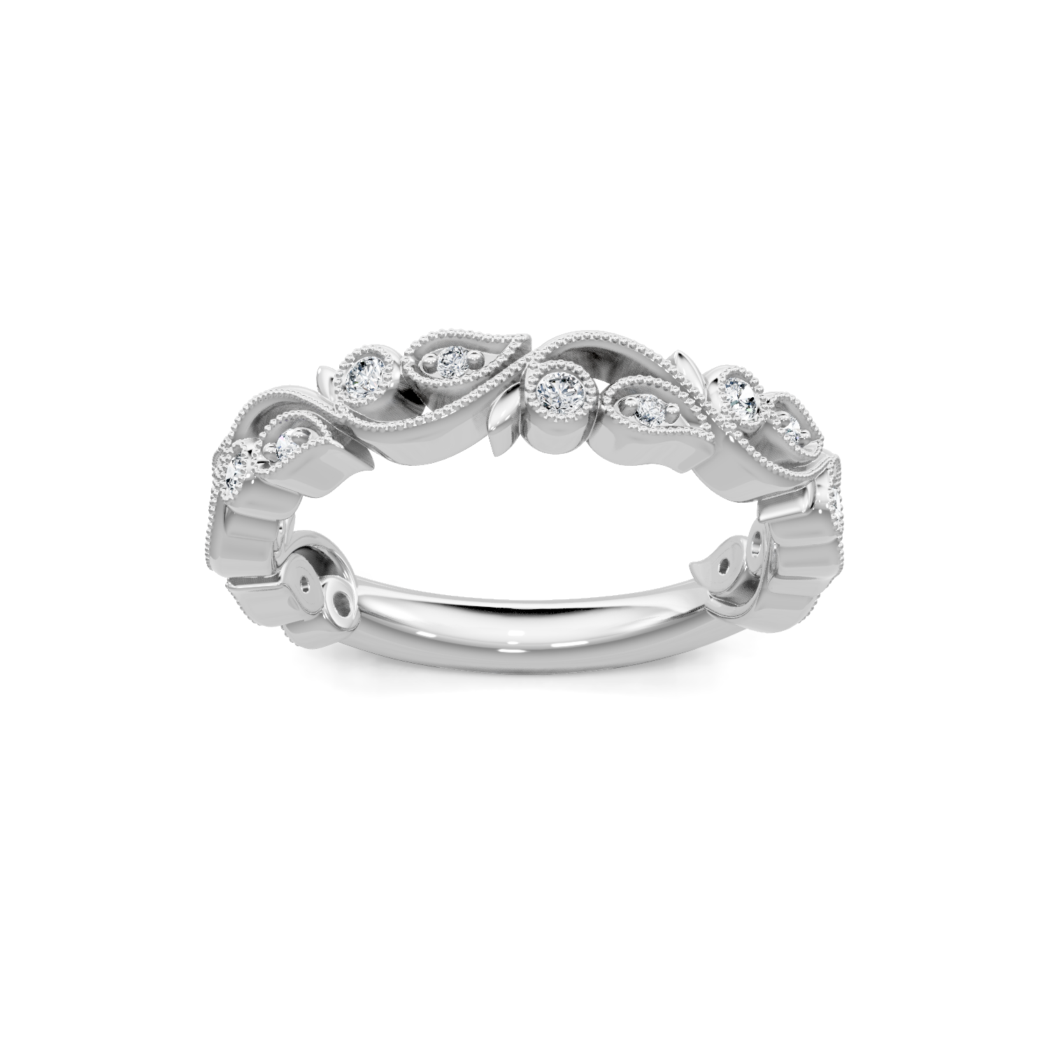 Fairy Garden Diamond White Gold Band