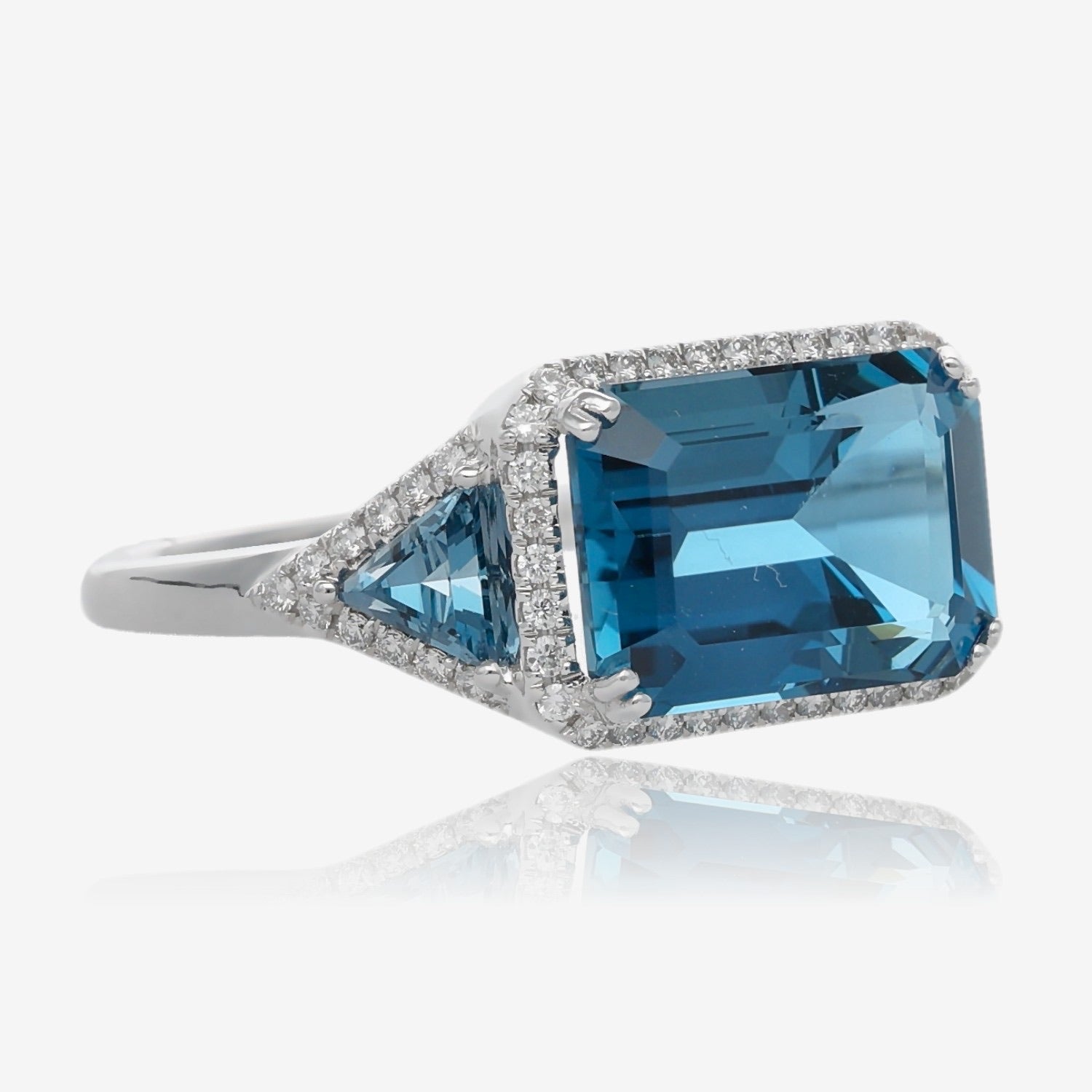 Luxe London Blue Topaz Ring