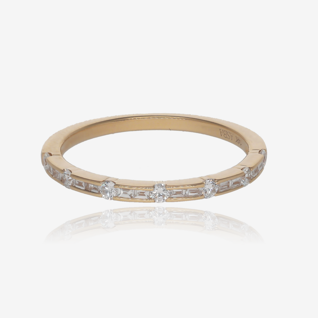 Flashing Lights Diamond Baguette Band