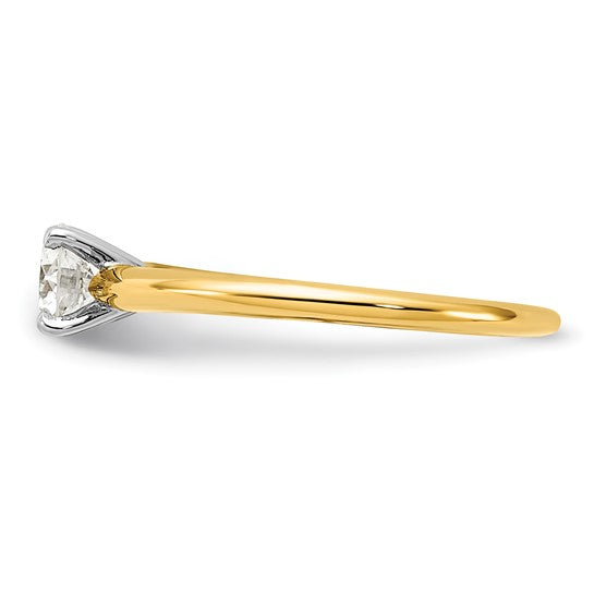 Brilliant Above Earth Lab Diamond Solitaire 1/2ct Yellow Gold