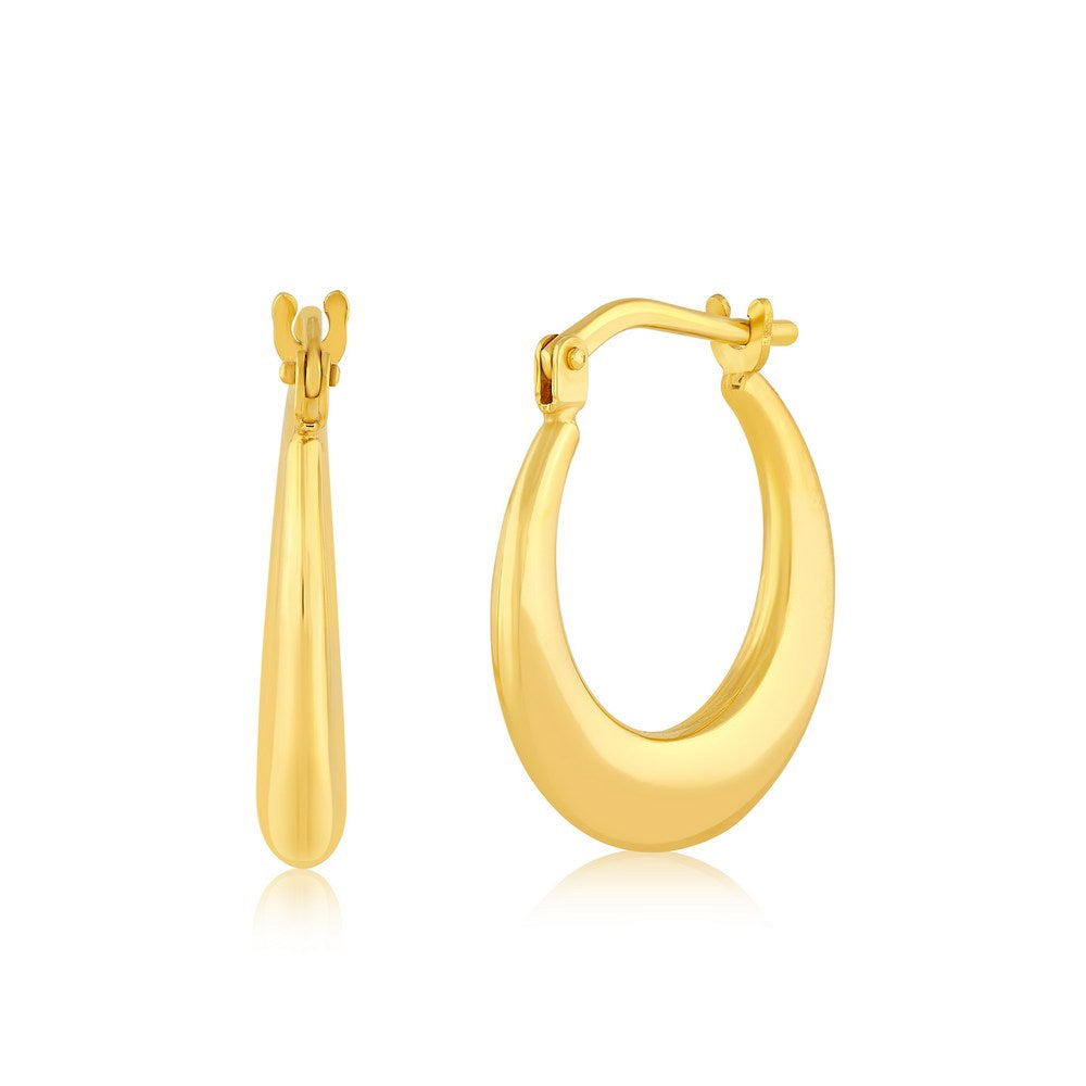 Luxe Gold Filled Puff Hoops 17mm