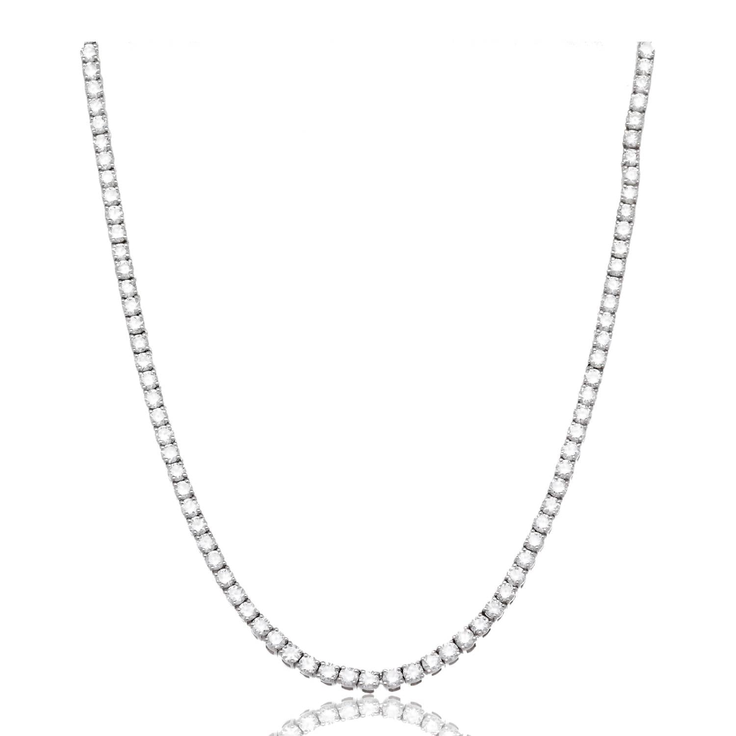 Glow Getter Diamond Line Tennis Necklace