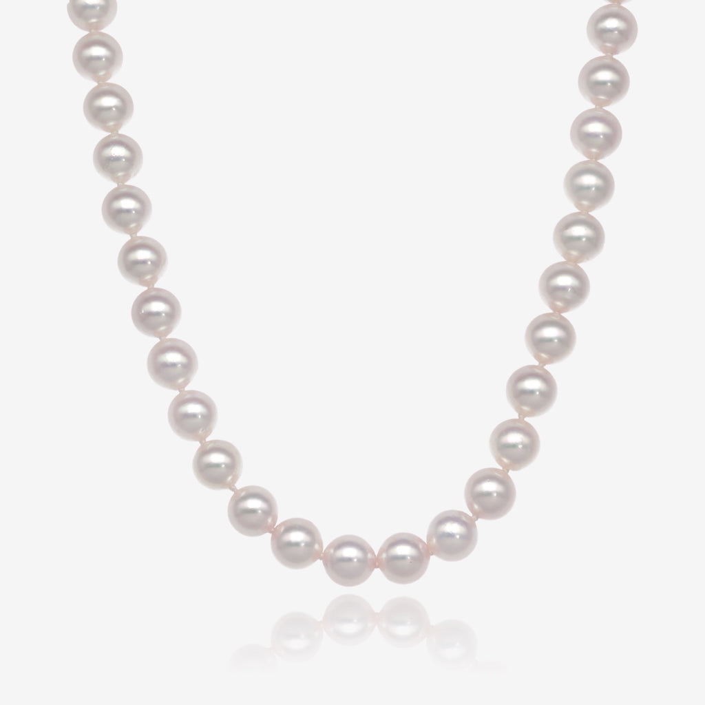 Creamy Rosé Akoya 7mm Pearl Strand
