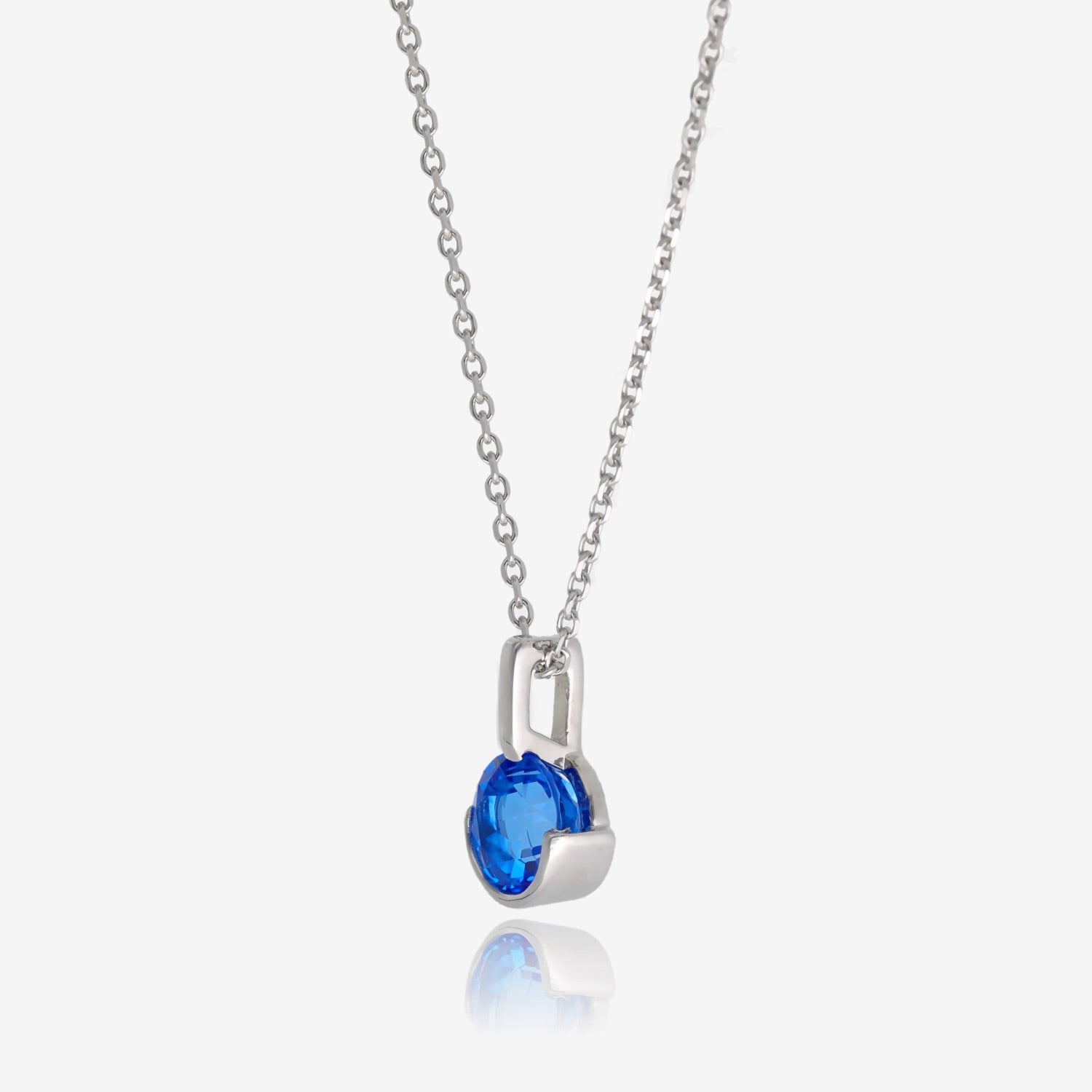 Bermuda Blues Silver Droplet Pendant