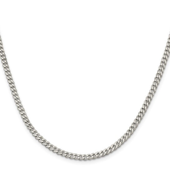 18" Sterling Silver 3.5mm Curb Chain