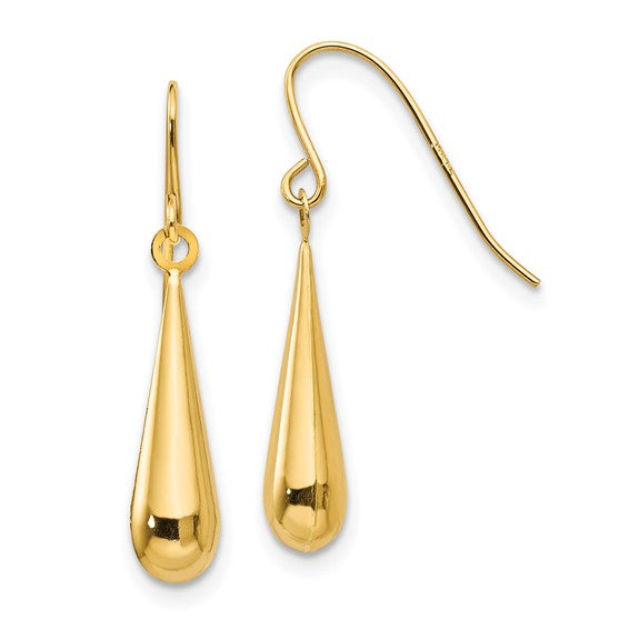 Golden Glow Drop Dangle Earrings