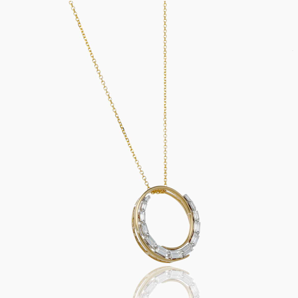 Wave of Light Diamond Necklace