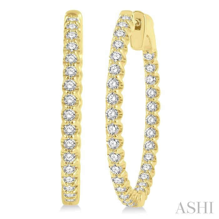 Full Glow Diamond Hoops