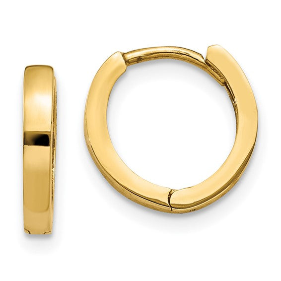 10k 8mm Hinged Hoop Earrings