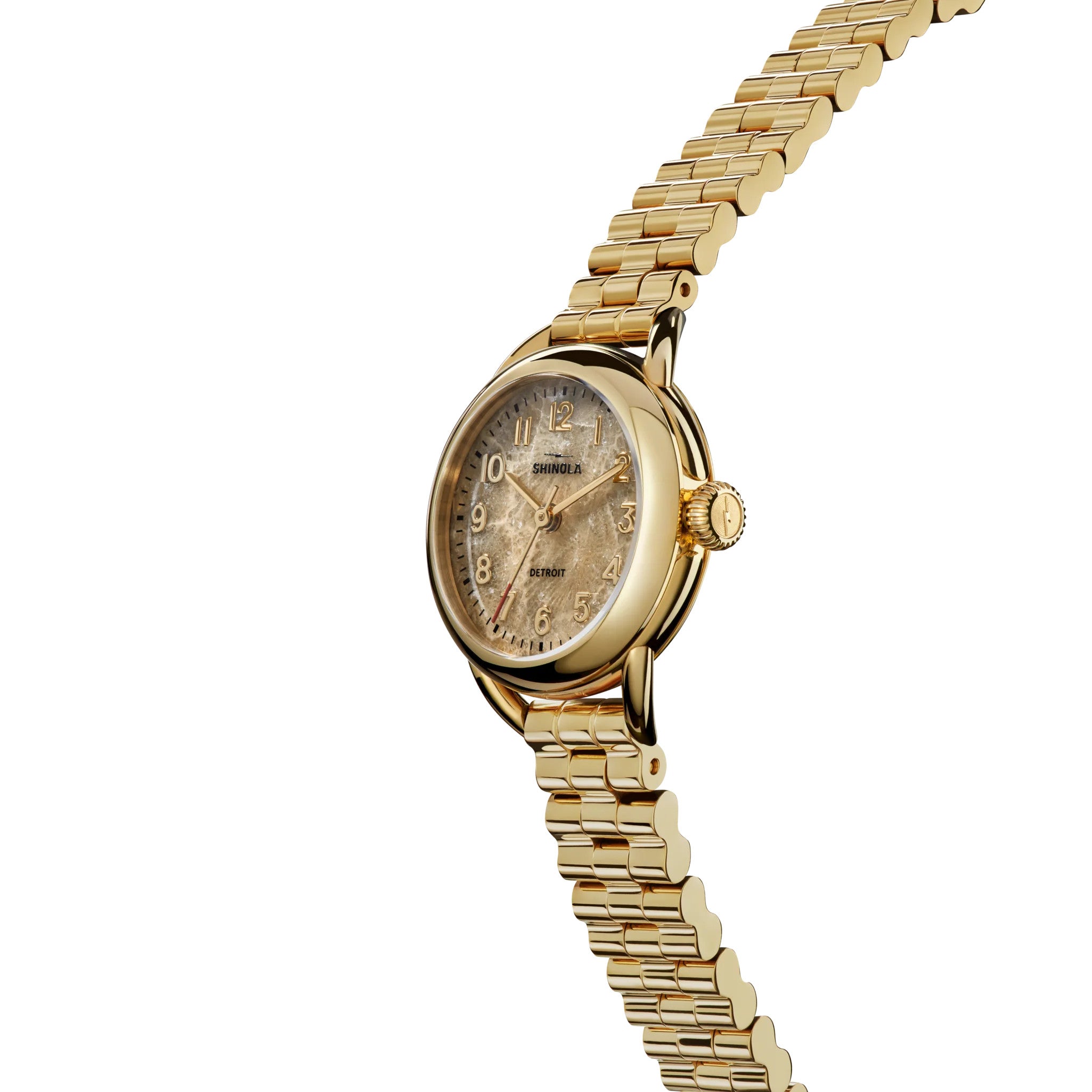 SHINOLA Ladies Petoskey Yellow Runabout Watch