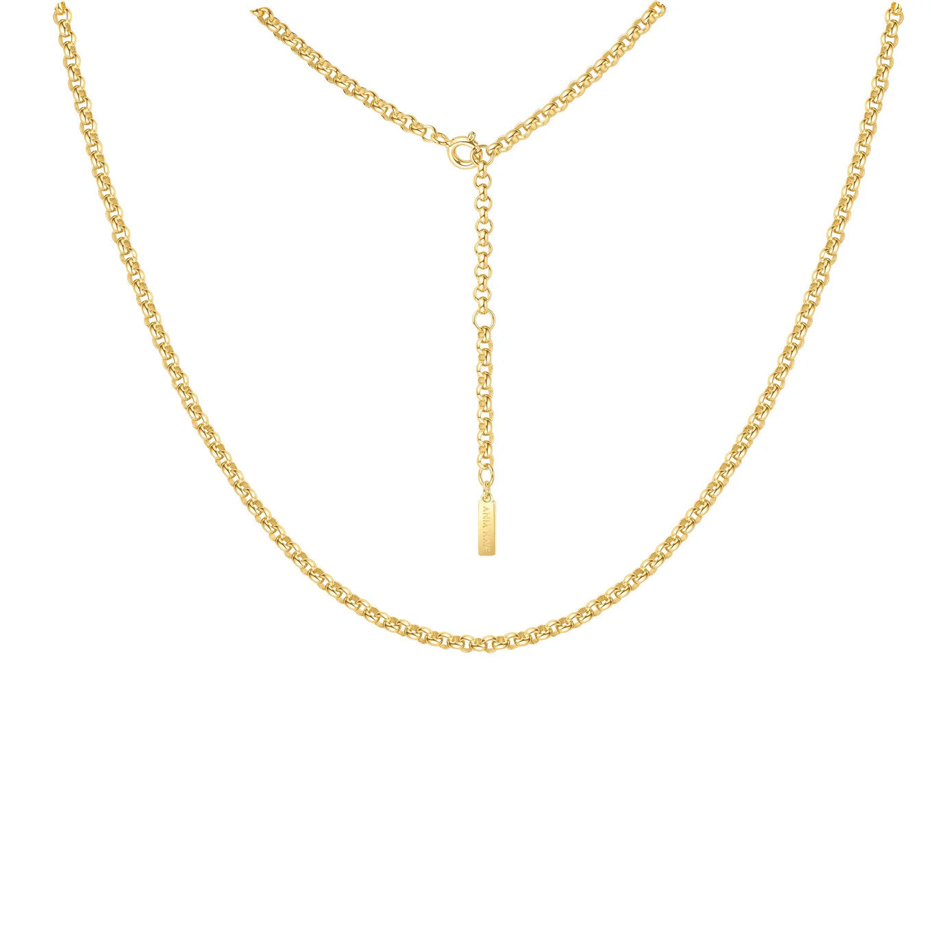Yellow Classic Rolo Chain Necklace