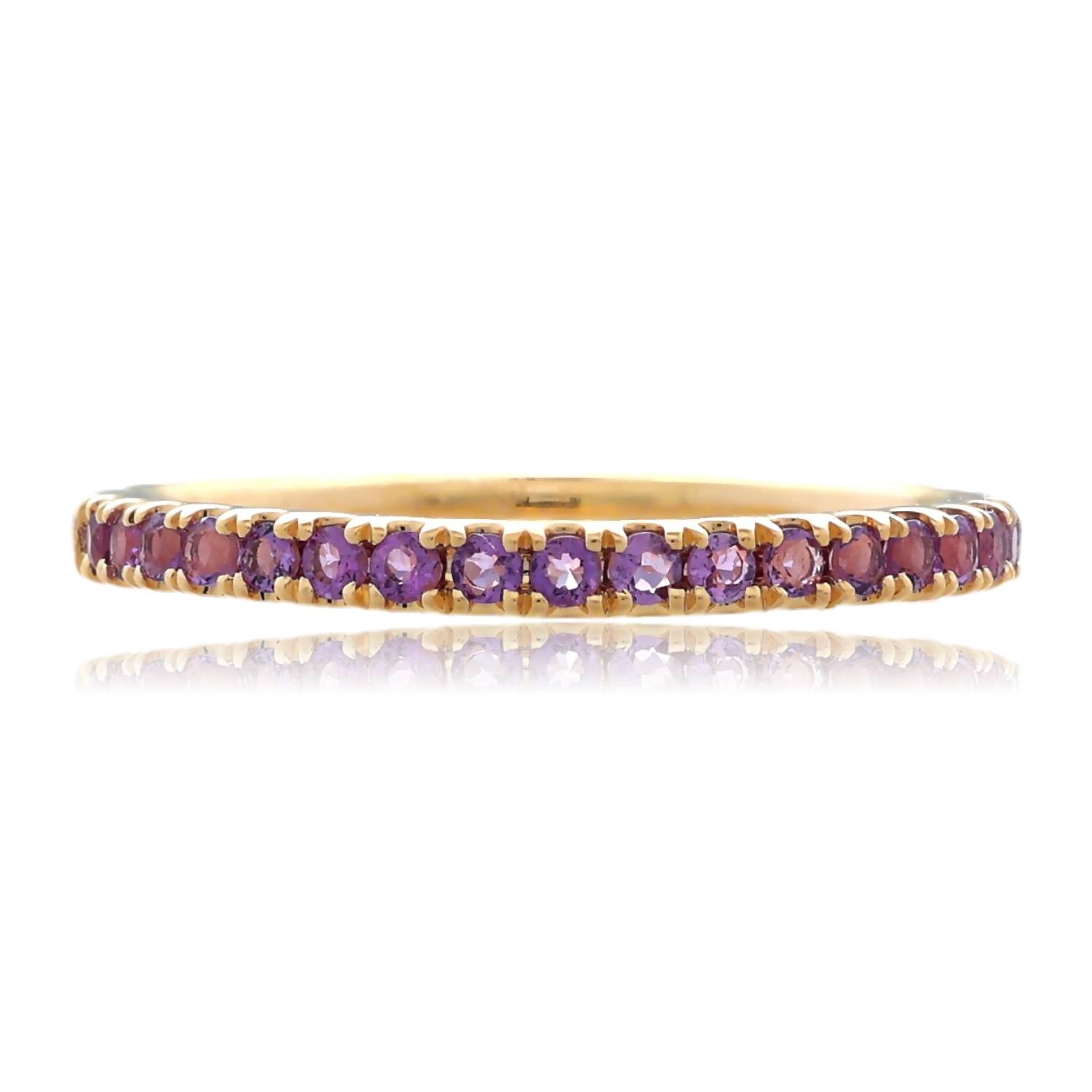 Prism Row Gemstone Ring