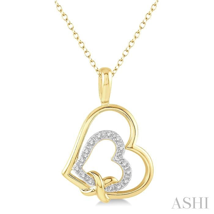 My Heart in Yours Gold Vermeil Diamond Necklace