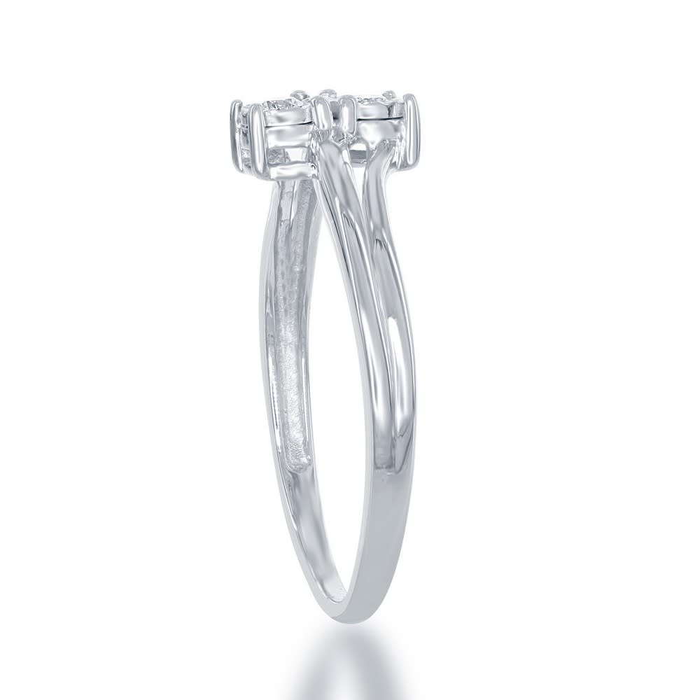 Two Stars Align Diamond Promise Ring
