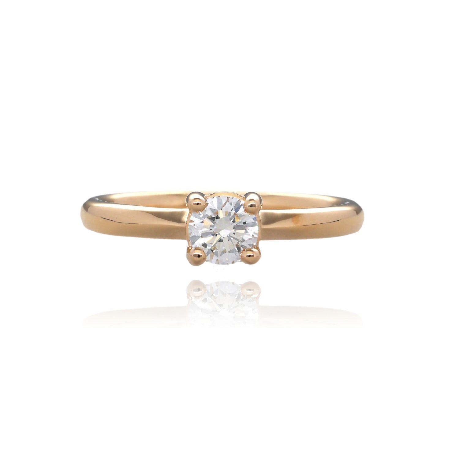 The Wexford Standard 14K Yellow Gold Diamond Solitaire Engagement Ring with 0.50 Carat Natural Diamond