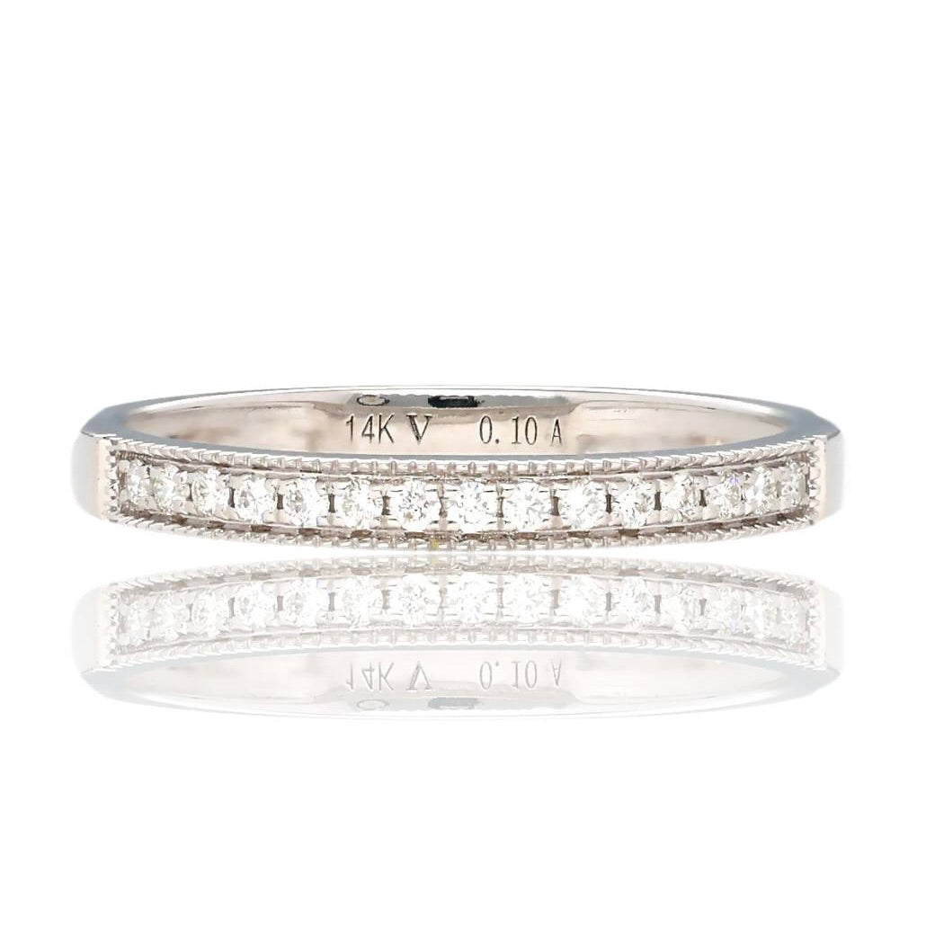 Heirloom Edge Milgrain Diamond Band
