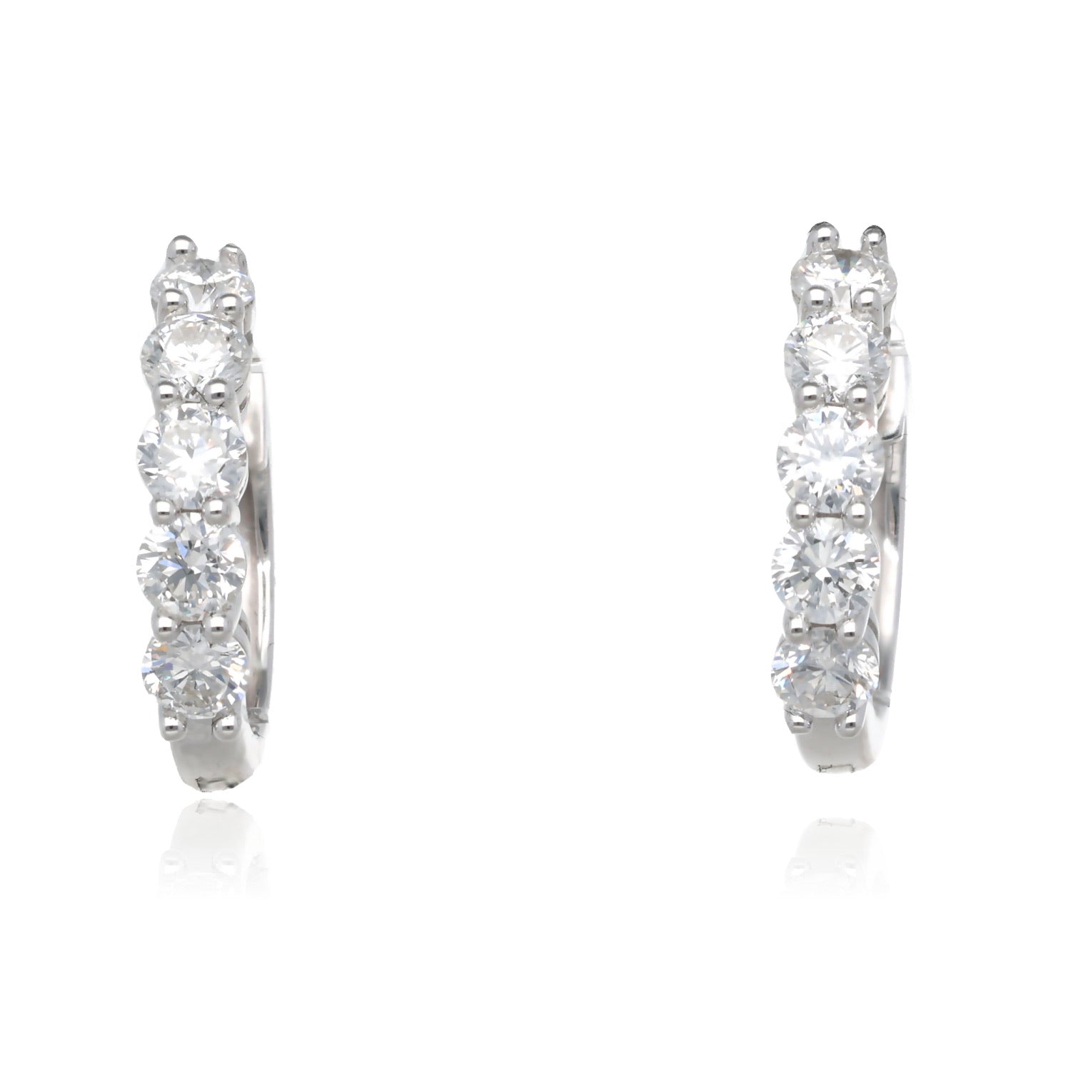 Dancing Light Diamond Hoops