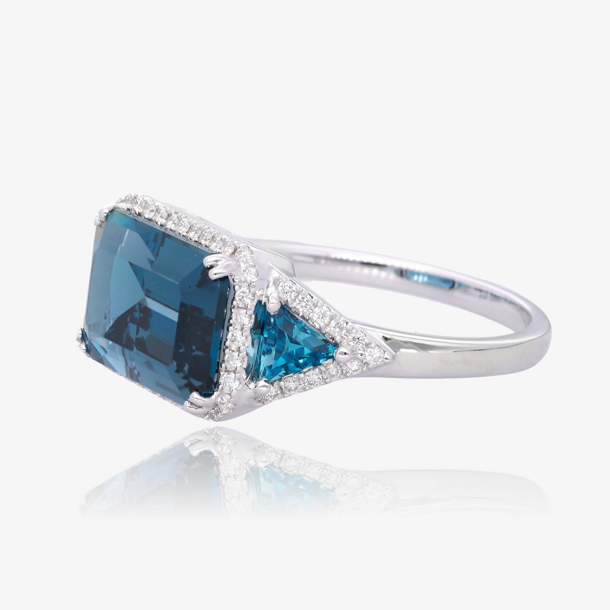 Luxe London Blue Topaz Ring