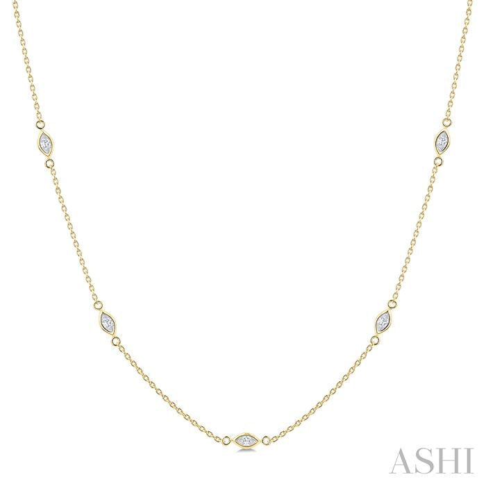 Golden Diamond Trail Necklace