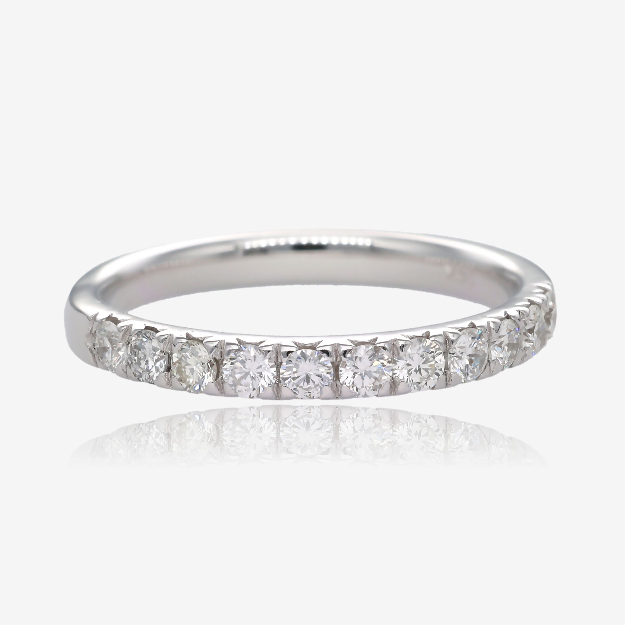 .66ctw Eleven Stone Lab Diamond Band in 14k White Gold