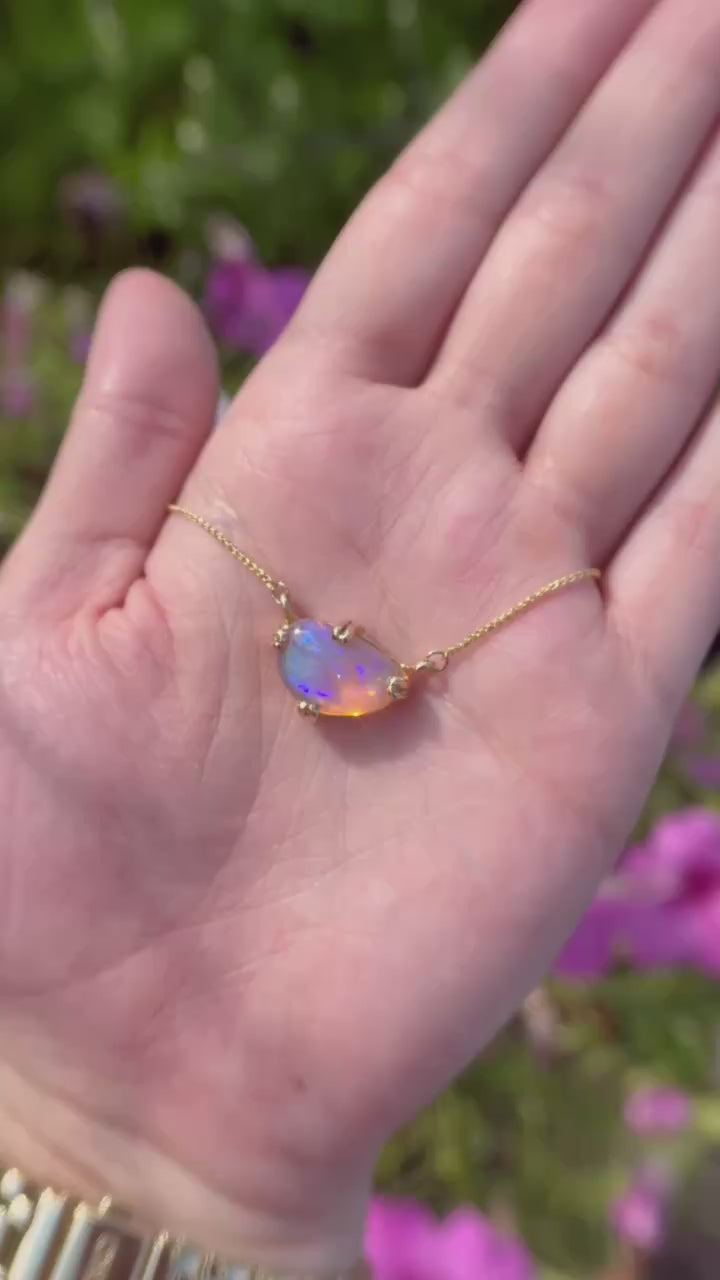 Visions Opal and Gold Necklace