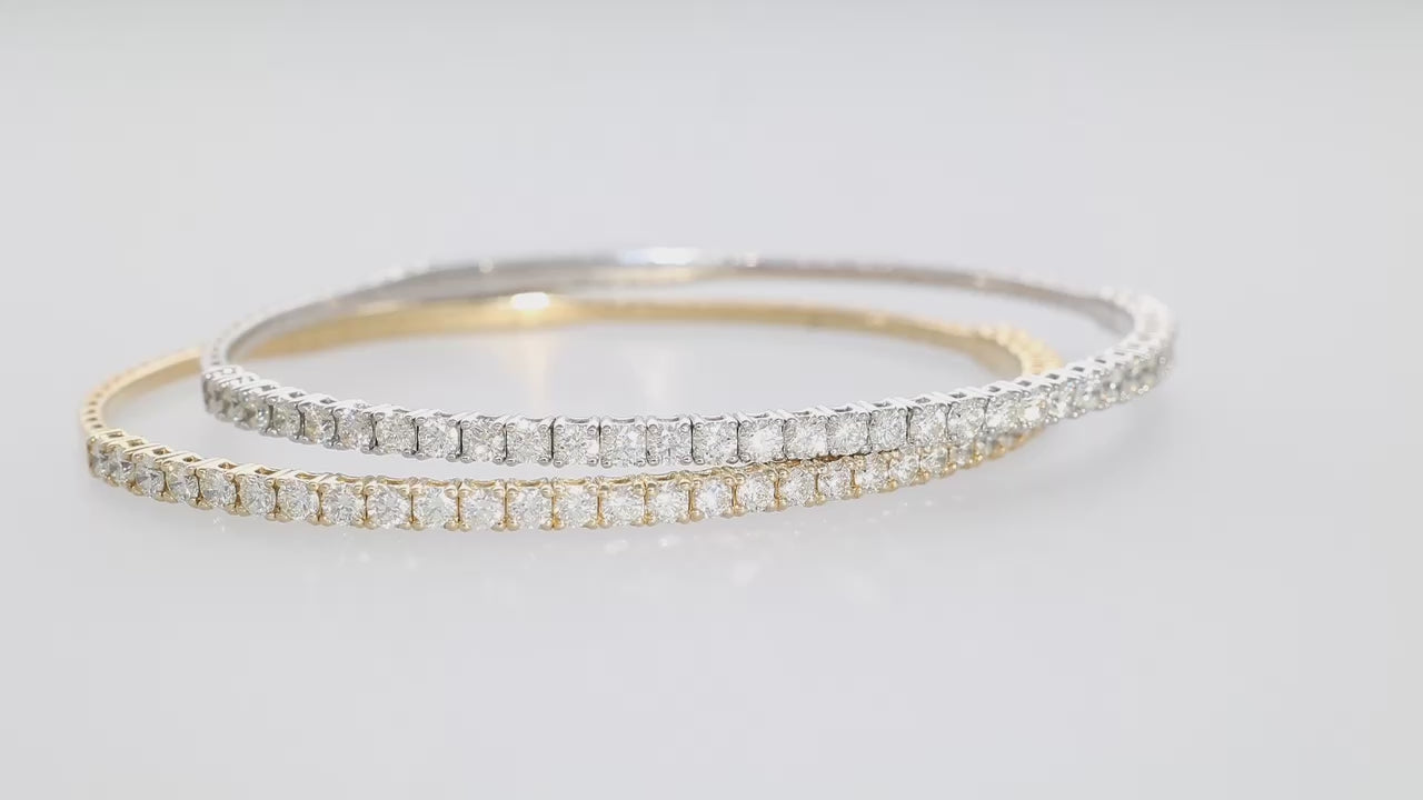 Flexible Bangle Timeless Tennis Bracelet 7.5"