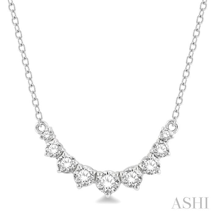 Golden Arc Diamond Necklace