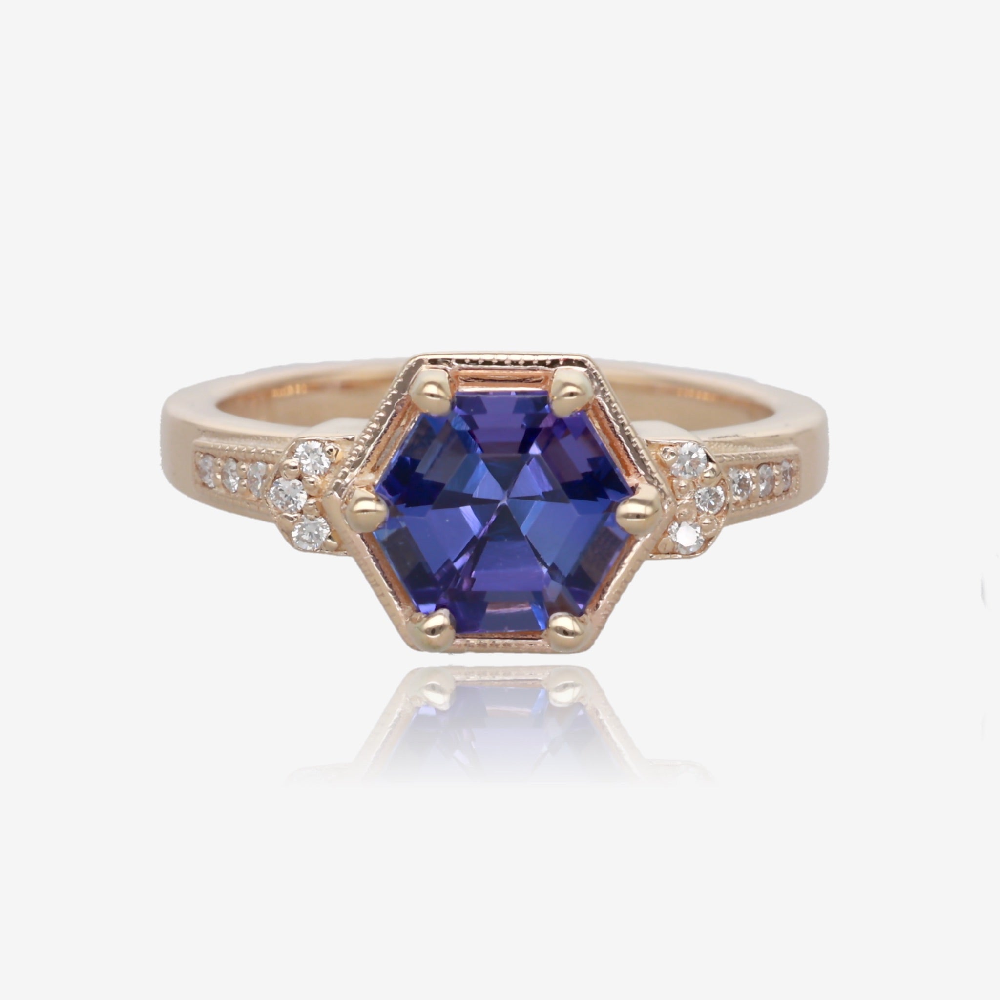 Triumphant Tanzanite and Gold Ring