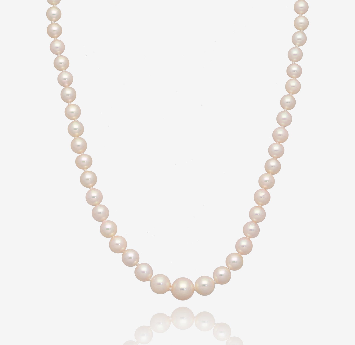 Drops of Champagne: Graduate Akoya Pearl Necklace
