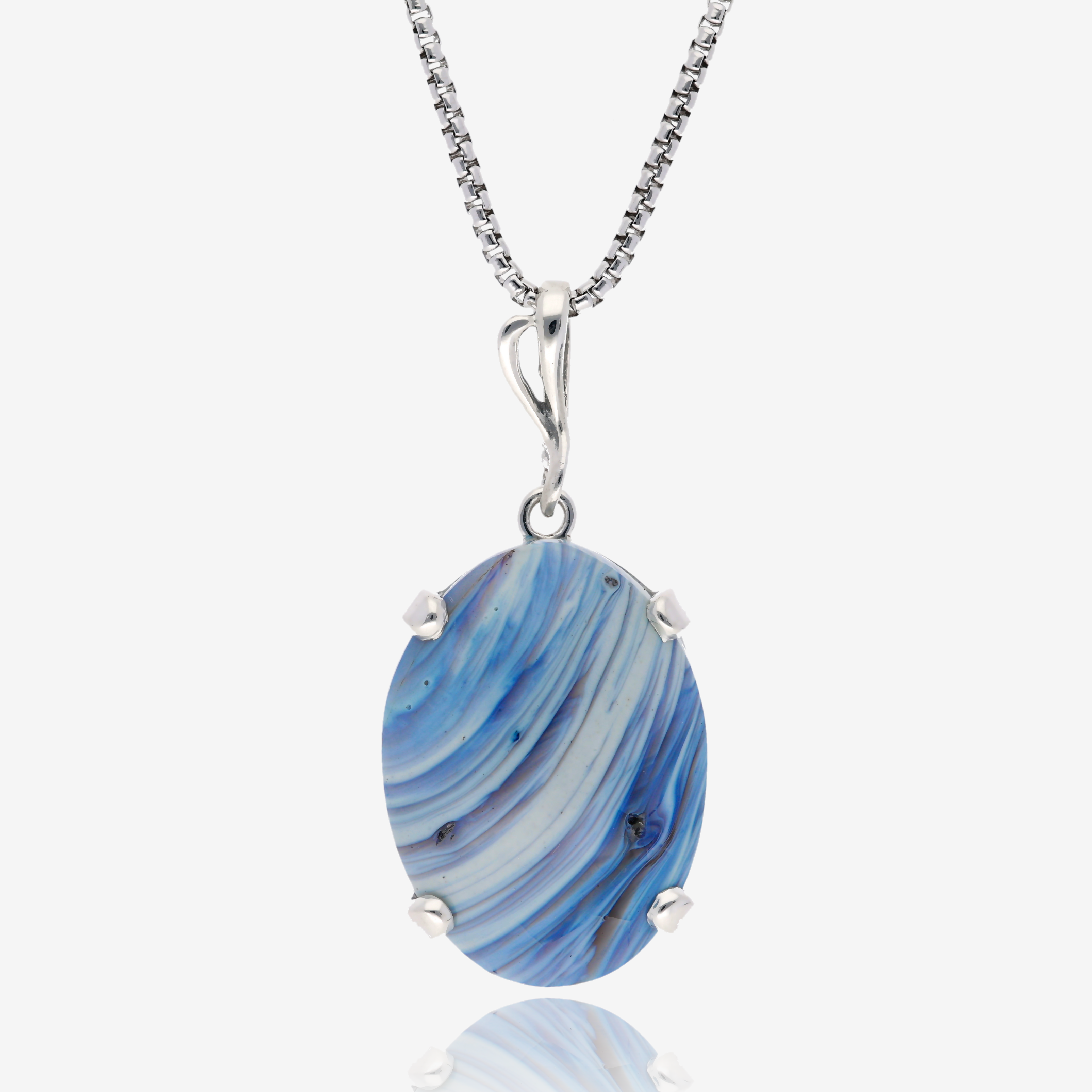 One of a Kind Leland Blue Pendant in Sterling Silver