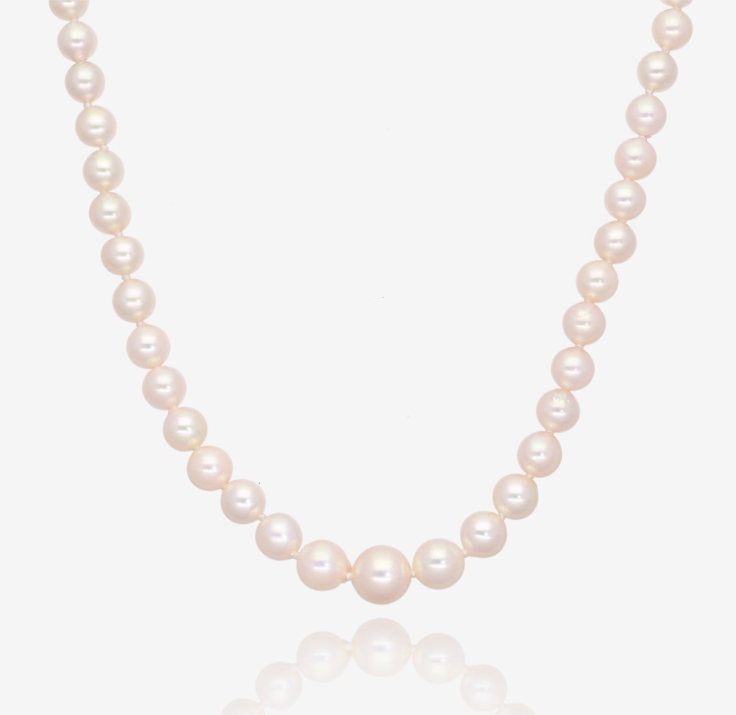 Drops of Champagne: Graduate Akoya Pearl Necklace