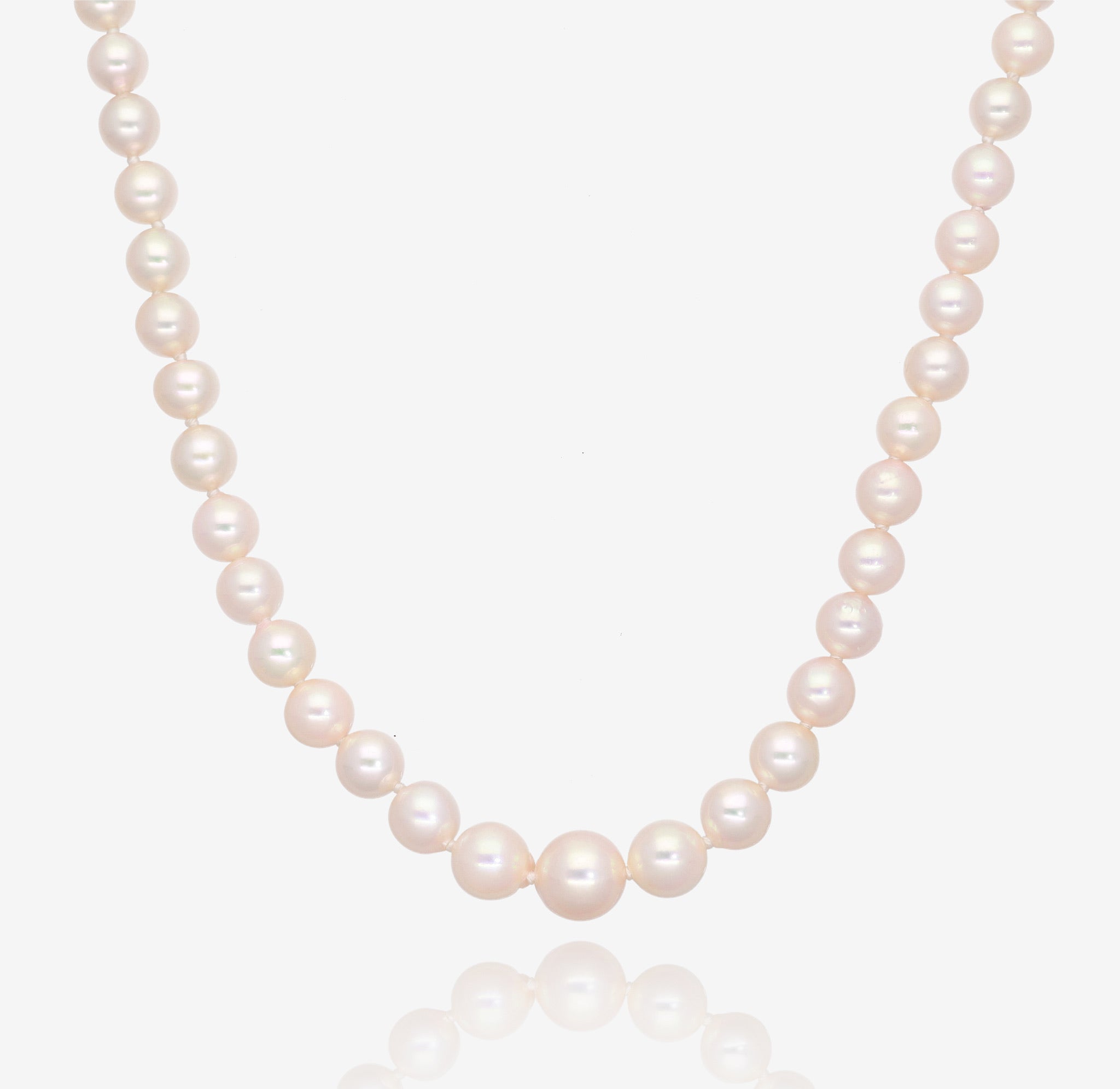 Drops of Champagne: Graduate Akoya Pearl Necklace