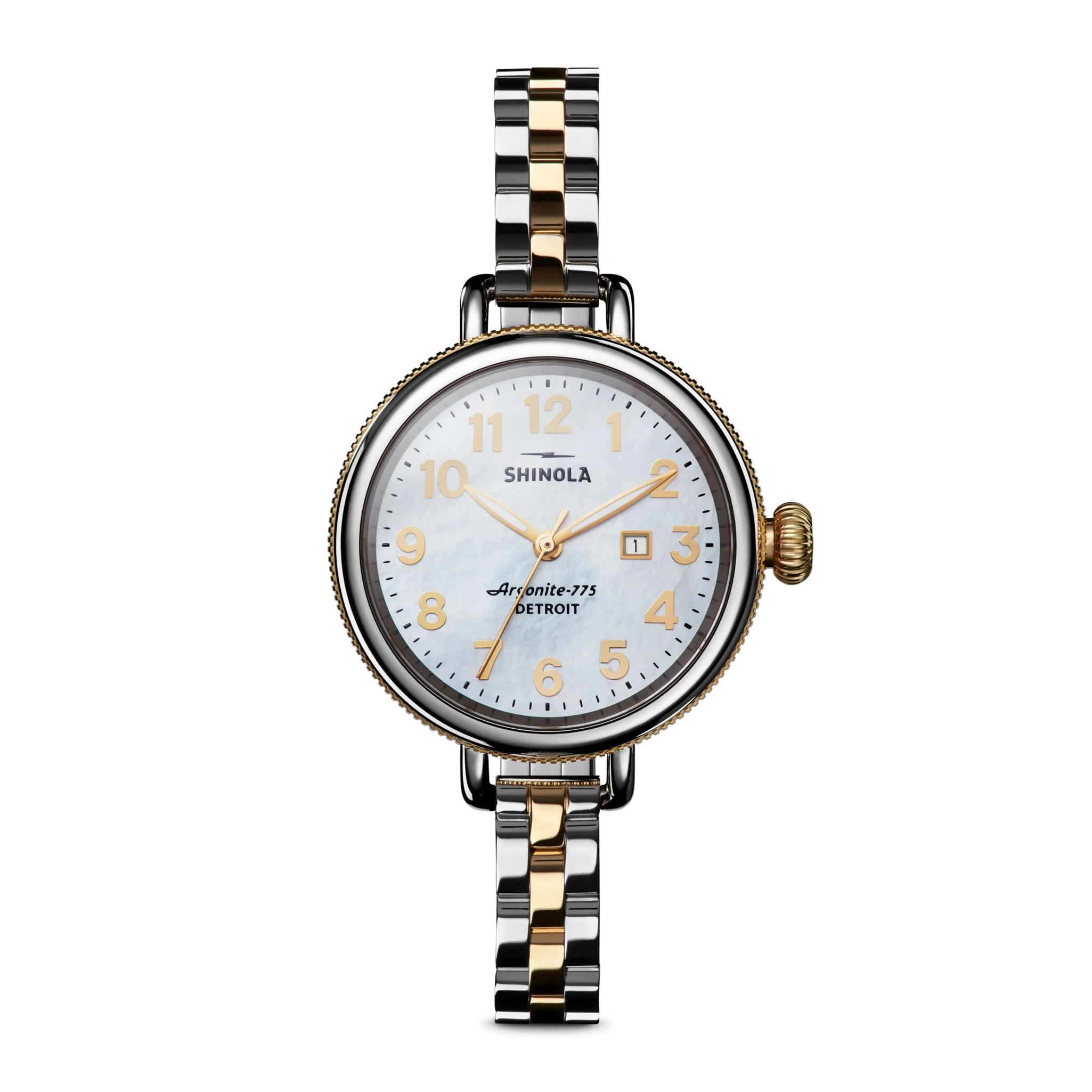 SHINOLA Ladies Birdy Two Tone Watch